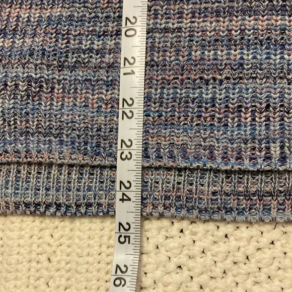 J. Jill Soft Blue Cotton V-Neck Sweater - Picture 7 of 9